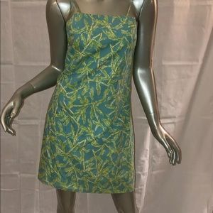Lilly Pulitzer Palm & Parrot pattern Dress